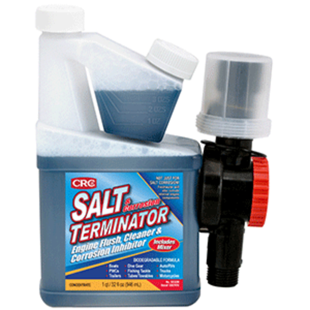 CRC SX32M Salt Terminator Engine Flush, Cleaner and amp; Corrosion Inhibitor w/Mixer Unit - 32 FL Oz *Case of 6