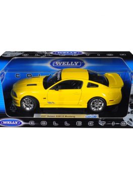 2007 Saleen Mustang S281E Yellow 1/18 Diecast Model Car by Welly 12569y