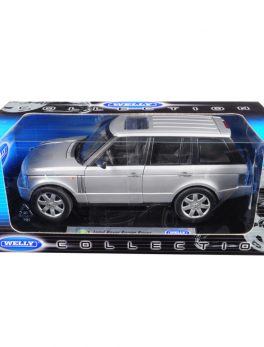 2003 Land Rover Range Rover Silver 1/18 Diecast Model Car by Welly 12536s