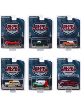 Blue Collar Collection Set of 6 pieces Series 5 1/64 Diecast Model Cars by Greenlight 35120SET