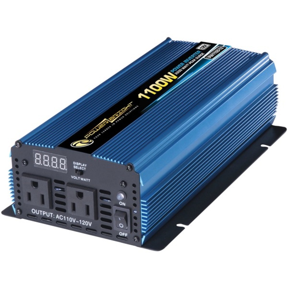 PowerBright PW1100-12 12-Volt Modified Sine Wave Inverter (1,100 Watts)