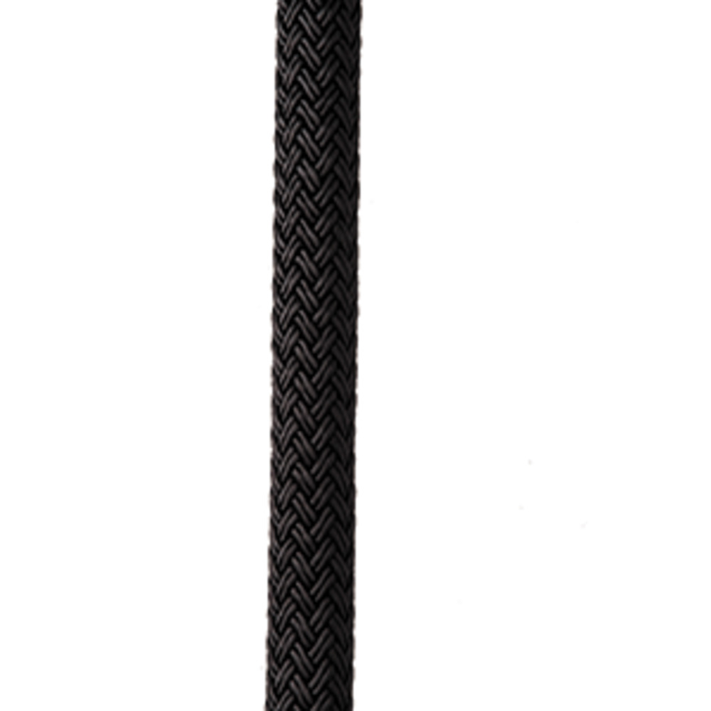 New England Ropes 1/2" X 35 and #39; Nylon Double Braid Dock Line - Black