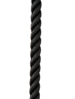 New England Ropes 3/4" X 50 and #39; Premium Nylon 3 Strand Dock Line - Black