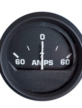 Faria Euro Black 2" Ammeter Gauge (60-0-60 Amps)
