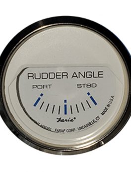 Faria Chesapeake White 2" Rudder Angle Indicator