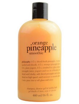 Philosophy Orange Pineapple Smoothie Shampoo, Shower Gel and Bubble Bath --480ml/16oz For Women