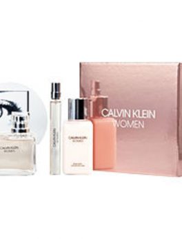 Calvin Klein Women Eau De Parfum Spray 3.4 Oz and Body Lotion 3.4 Oz and Eau De Parfum Pen Spray .33 Oz For Women