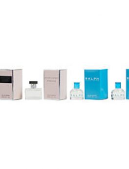 Ralph Lauren Variety 4 Piece Womens Variety With Romance Eau De Parfum .25 Oz and Ralph Edt .25 Oz (2 Pieces) and Midnight Romance Eau De Parfum .25 Oz For Women