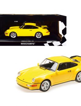 1990 Porsche 911 Turbo Yellow Limited Edition to 600 pieces Worldwide 1/18 Diecast Model Car by Minichamps 155069100