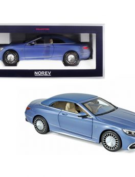 2018 Mercedes Maybach S650 Cabriolet Metallic Blue 1/18 Diecast Model Car by Norev 183471