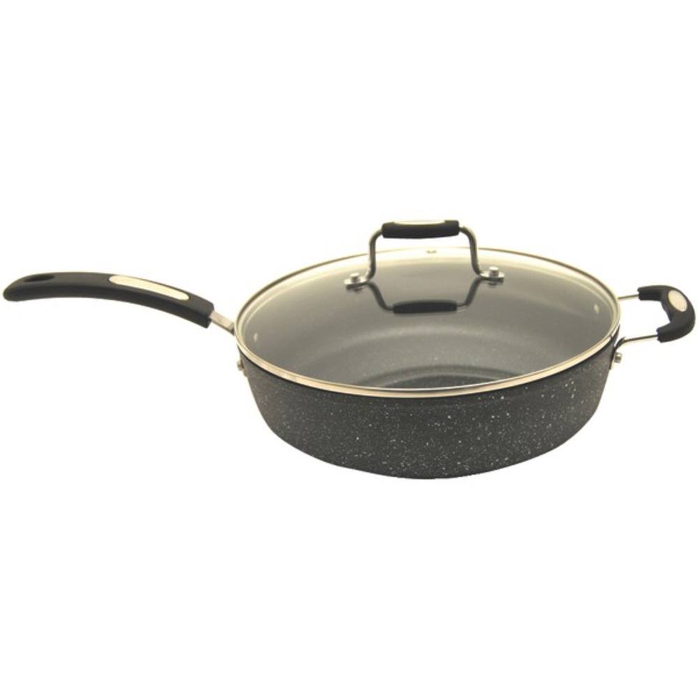THE ROCK by Starfrit 060705-002-0000 THE ROCK by Starfrit 11" Deep-Fry Pan with Lid and Bakelite Handles