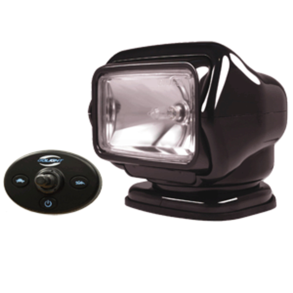Golight Stryker Searchlight 12V w/Wired Dash Control and 20" Wire Harness - Black