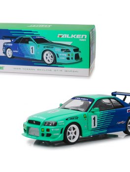 1999 Nissan Skyline GT-R (BNR34) #1 Falken Tires 1/18 Diecast Model Car by Greenlight 19050
