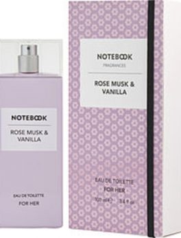 Notebook Rose Musk and Vanilla Edt Spray 3.4 Oz For Women