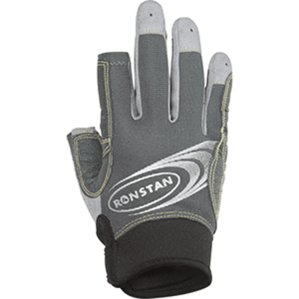 Ronstan Sticky Race Glove - 3-Finger - Grey - XXL