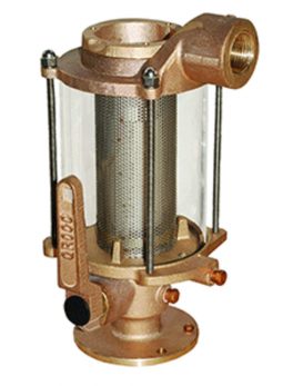 GROCO 1" Ball Valve/Seacock and amp; Raw Water Strainer Combo