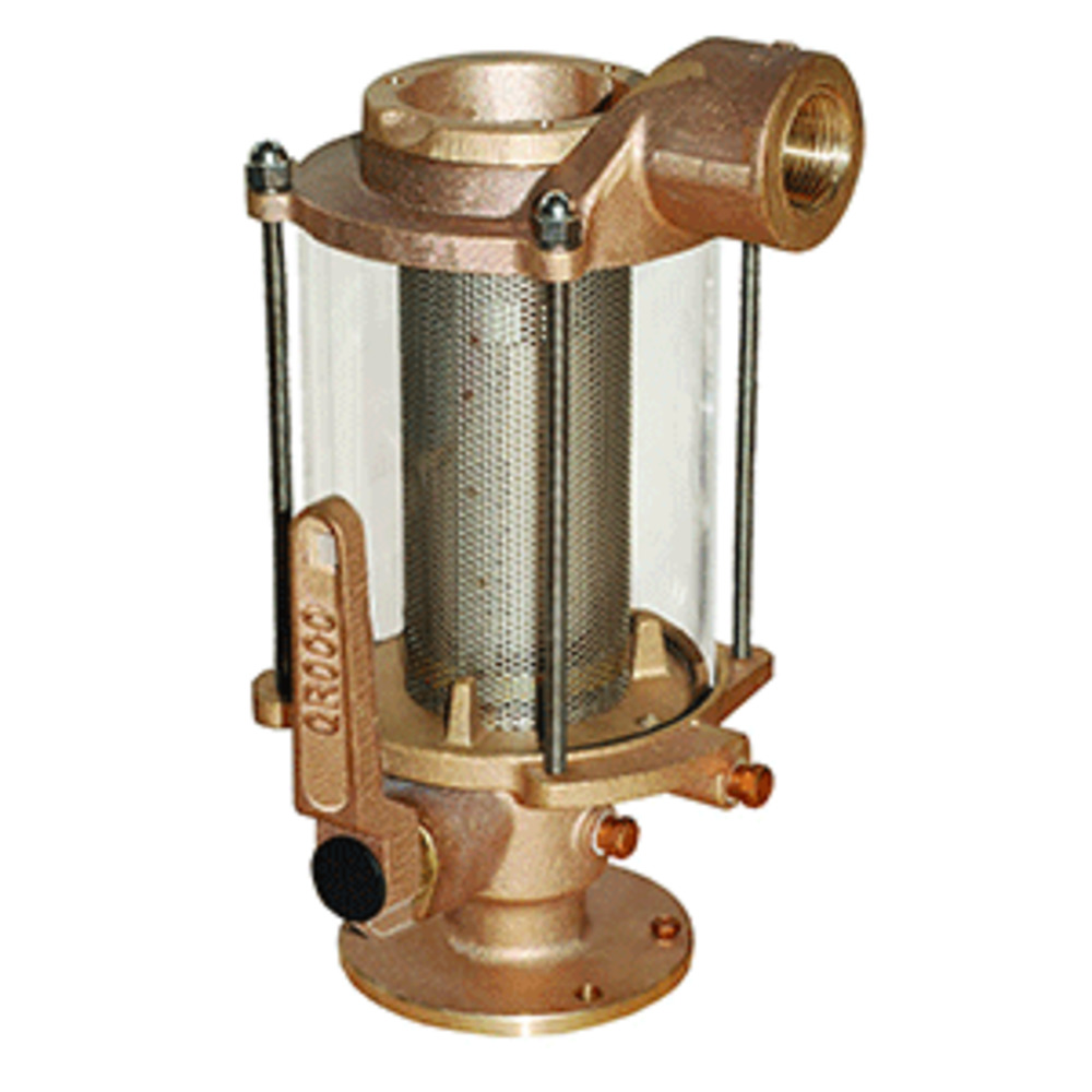 GROCO 1" Ball Valve/Seacock and amp; Raw Water Strainer Combo