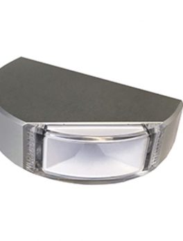 Lumitec Surface Mount Navigation Light - Classic Aluminum - Port Red