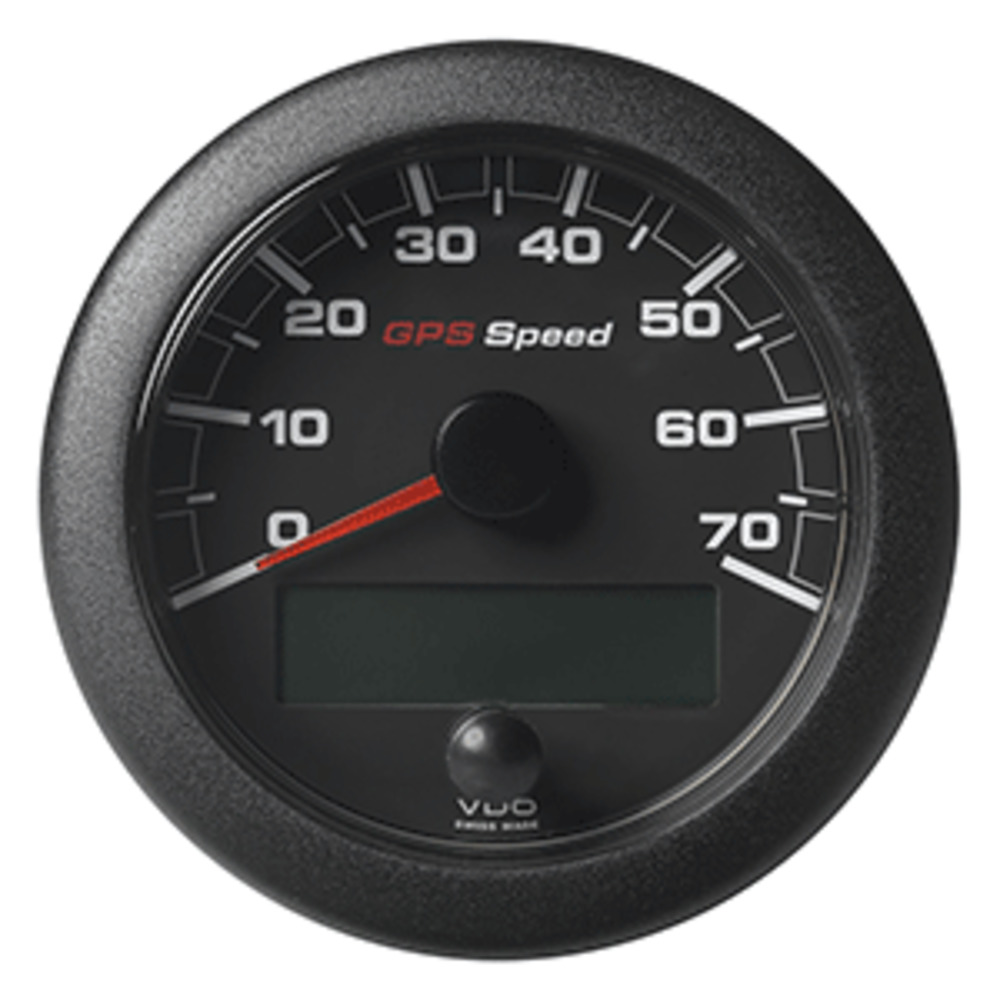 VDO Marine 3-3/8" (85mm) OceanLink GPS Speedometer - Black Dial and amp; Bezel (0-70 K/MPH/KMH)