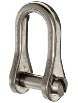 Ronstan Standard Dee Slotted Pin Shackle - 1/4" Pin - 7/8"L x 9/16"W
