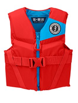 Mustang Rev Youth Foam Vest - 55-88lbs - Imperial Red