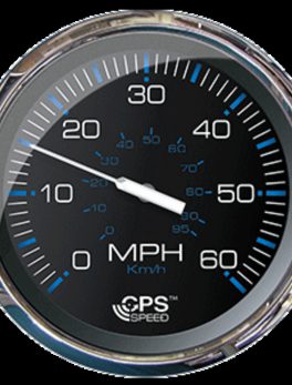 Faria 5" Speedometer (60 MPH) GPS (Studded) Chesapeake Black w/Stainless Steel