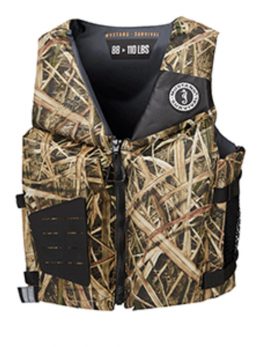 Mustang Rev Young Adult Foam Vest - Mossy Oak/Shadow Grass Blades