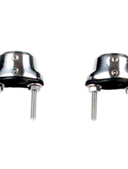 Edson Stainless Steel Pedestal Guard Mounting Feet - Pair