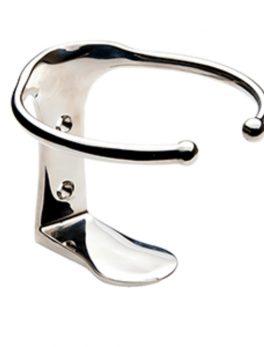 Edson Single Stainless Steel Drink Holder - Vertical Mount