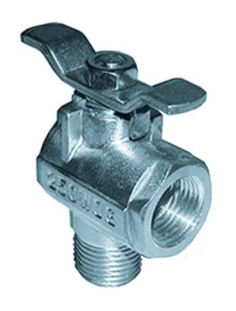 GROCO 1/2" NPT 90 and deg; Stainless Steel Fuel Valve
