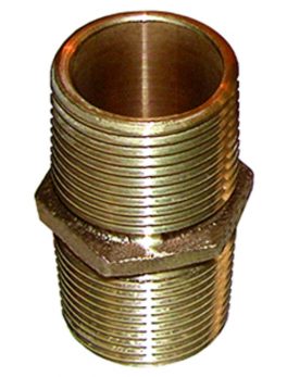 GROCO Bronze Pipe Nipple - 1-1/2" NPT