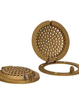GROCO Bronze Round Hull Strainer w/Access Door f/Up To 1" Thru-Hull