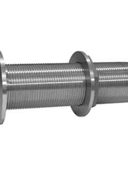 GROCO 1" Stainless Steel Extra Long Thru-Hull Fitting w/Nut