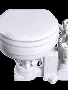 Raritan PH PowerFlush Electric/Manual Toilet - Marine Size - 12v - White