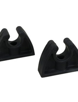 Perko Pole Storage Clips - Black - Pair