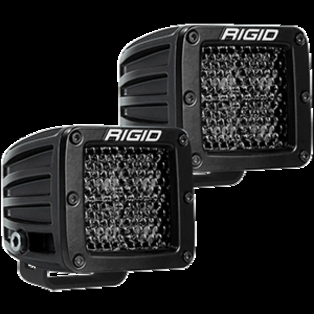 RIGID Industries D-Series Pro Spot Diffused Midnight Surface Mount - Pair