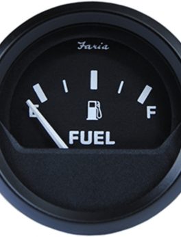 Faria 2" Fuel Level Gauge Metric - Euro Black