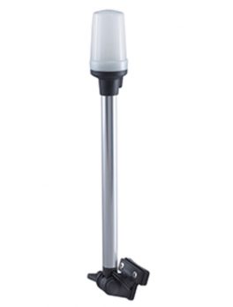 Perko Fold Down All-Round Pole Light - Horizontal Mount - White
