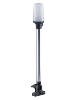 Perko Fold Down All-Round Pole Light - Vertical Mount - White