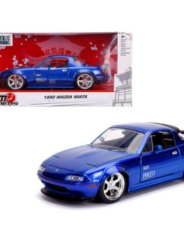 1990 Mazda Miata Endless Candy Blue JDM Tuners 1/24 Diecast Model Car by Jada 30942