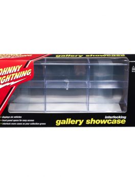6 Car Interlocking Acrylic Display Show Case for 1/64 Scale Model Cars by Johnny Lightning JLDC001