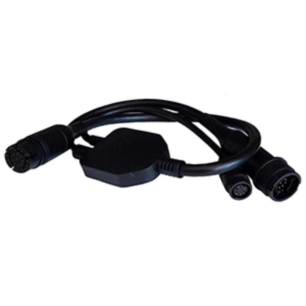 Raymarine Adapter Cable 25-Pin to 25-Pin and amp; 7-Pin - Y-Cable to RealVision and amp; Embedded 600W Airmar TD to Axiom RV
