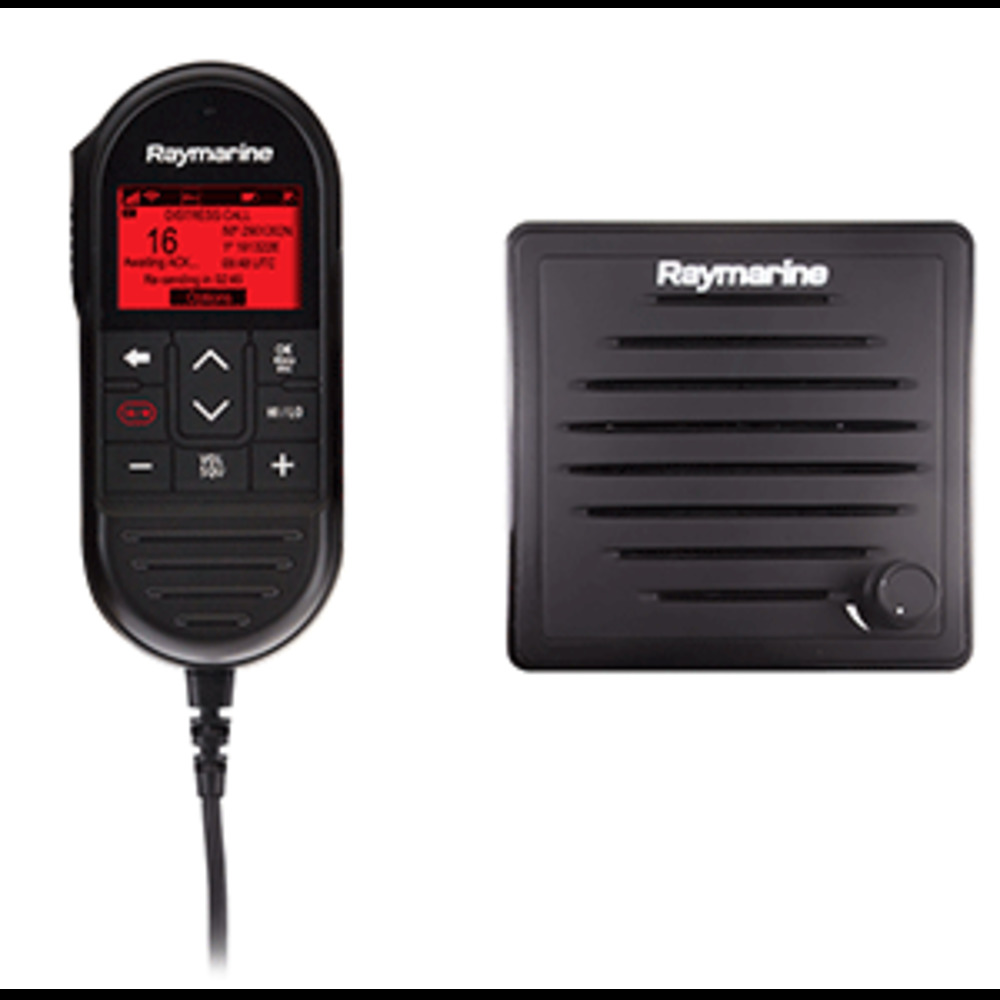 Raymarine Ray90 Wired Second Station Kit w/Passive Speaker, RayMic Wired Handset and amp; RayMic Extension Cable - 10M