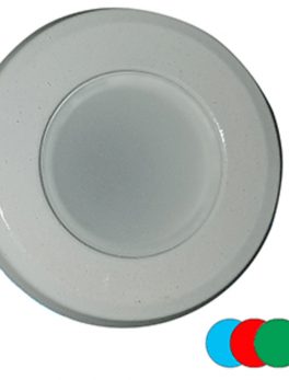 Shadow-Caster Color-Changing White, Blue and amp; Red Dimmable - White Powder Coat Down Light