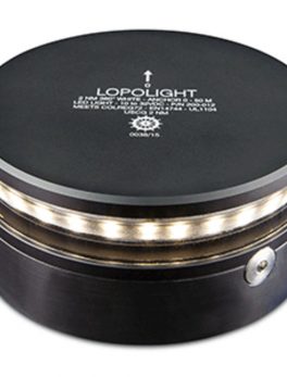 Lopolight 360 and deg; White Anchor Light - 2nm f/Vessels up to 164 and deg; (50M) - Horizontal Mounting - Black Housing