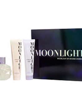 Moonlight By Ariana Grande Eau De Parfum Spray 3.4 Oz and Body Souffle 3.4 Oz and Bath And Shower Gel 3.4 Oz For Women