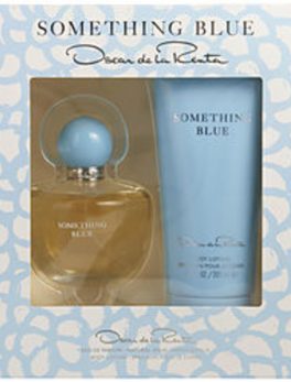 Oscar De La Renta Something Blue Eau De Parfum Spray 3.4 Oz and Body Lotion 6.7 Oz For Women