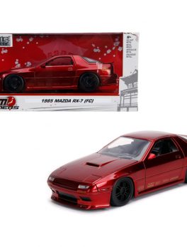 1985 Mazda RX-7 (FC) Red with Black Wheels JDM Tuners 1/24 Diecast Model Car by Jada 30941