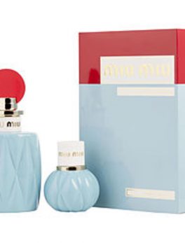 Miu Miu Eau De Parfum Spray 3.4 Oz and Eau De Parfum Spray .67 Oz (travel Edition) For Women