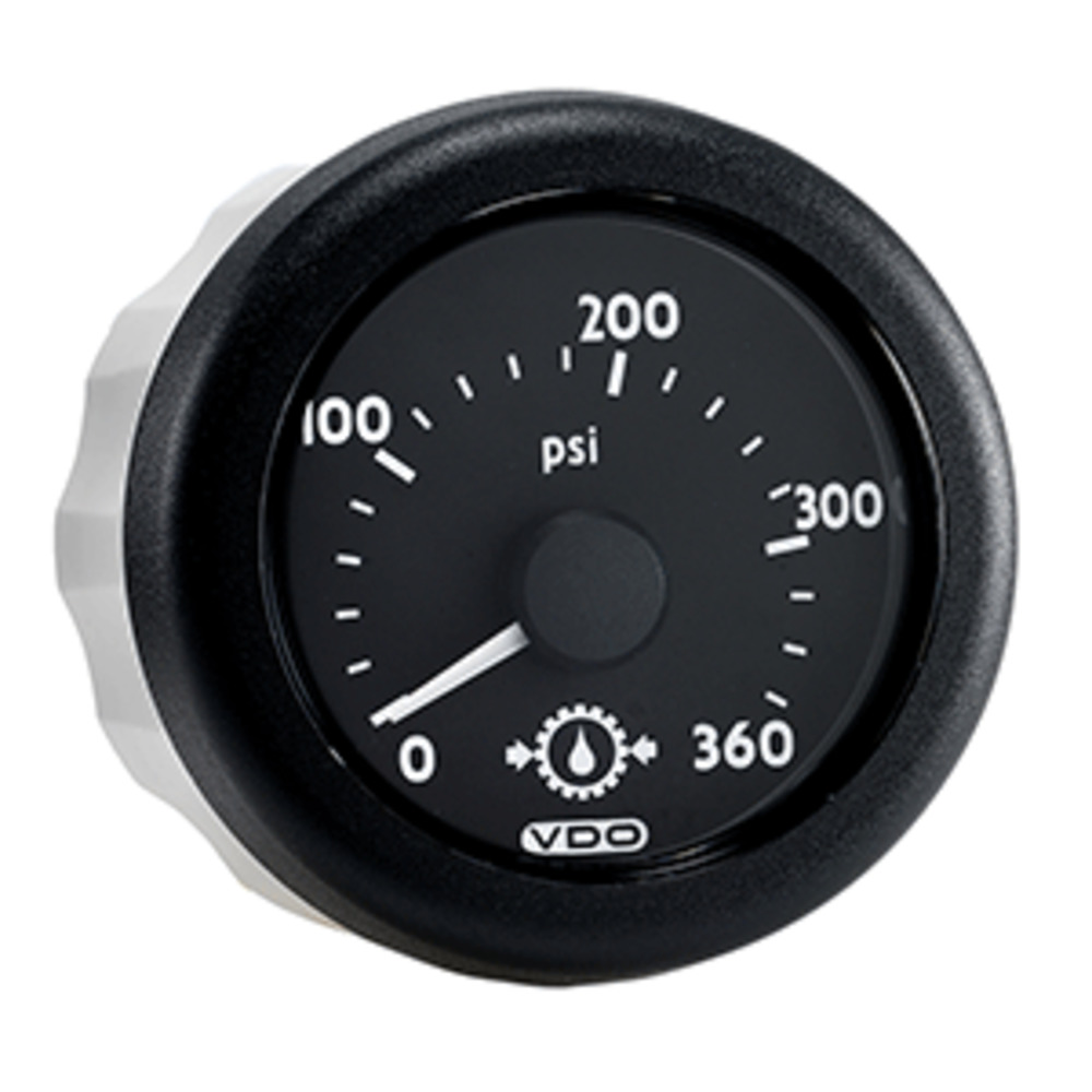 VDO Ocean Link J1939 300 PSI Oil Pressure Gauge - 12/24V